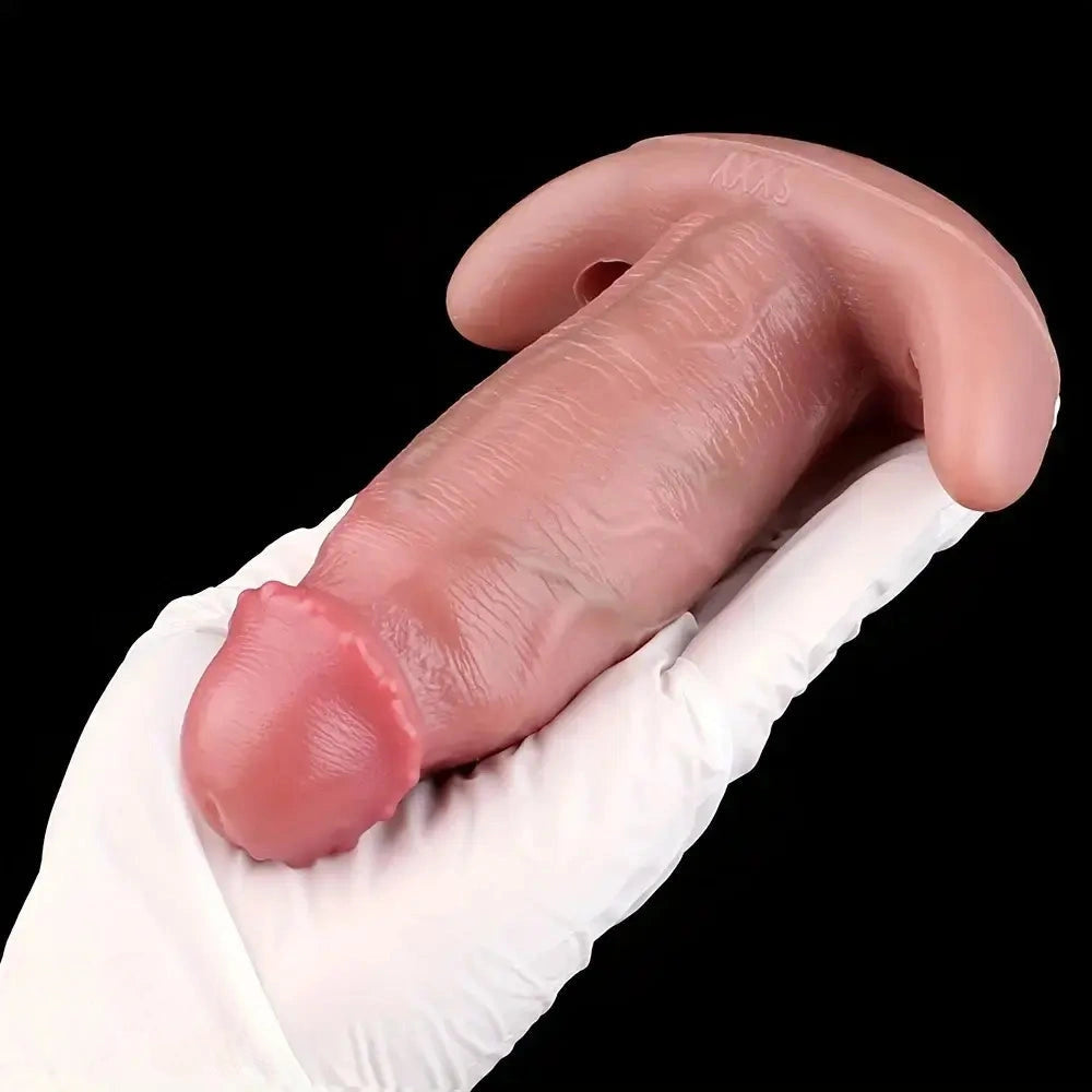 6.65in Textured Realistic Silicone Female Strap on Dildo With Strapon Belt