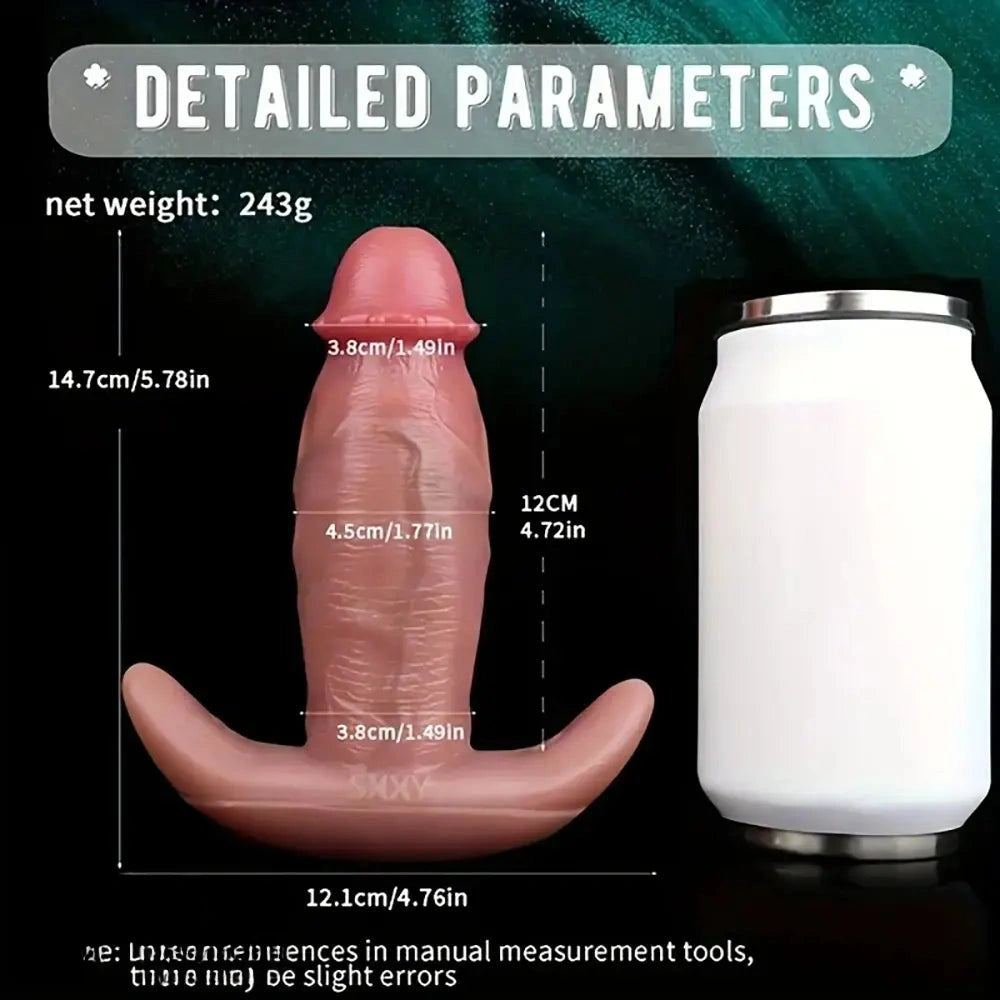 6.65in Textured Realistic Silicone Female Strap on Dildo With Strapon Belt