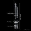 6.69in 6.88in 7.08in 7.28in Clear Unisex Glass Crystal Dildo With Handel