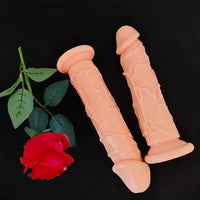6.69in 7.48in 8.27in Realistic Veined Personal Massager PVC Dildo