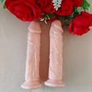 6.69in 7.48in 8.27in Realistic Veined Personal Massager PVC Dildo