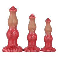 6.69in 7.48in 9.06in SML Silicone Fantasy Animal Dog Soft Cock Dildo