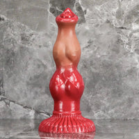 6.69in 7.48in 9.06in SML Silicone Fantasy Animal Dog Soft Cock Dildo