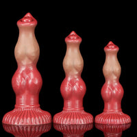 6.69in 7.48in 9.06in SML Silicone Fantasy Animal Dog Soft Cock Dildo