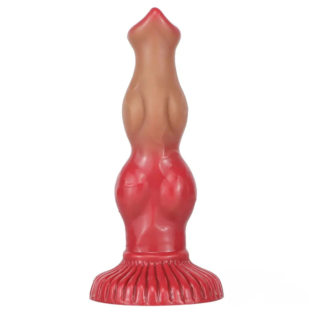 6.69in 7.48in 9.06in SML Silicone Fantasy Animal Dog Soft Cock Dildo