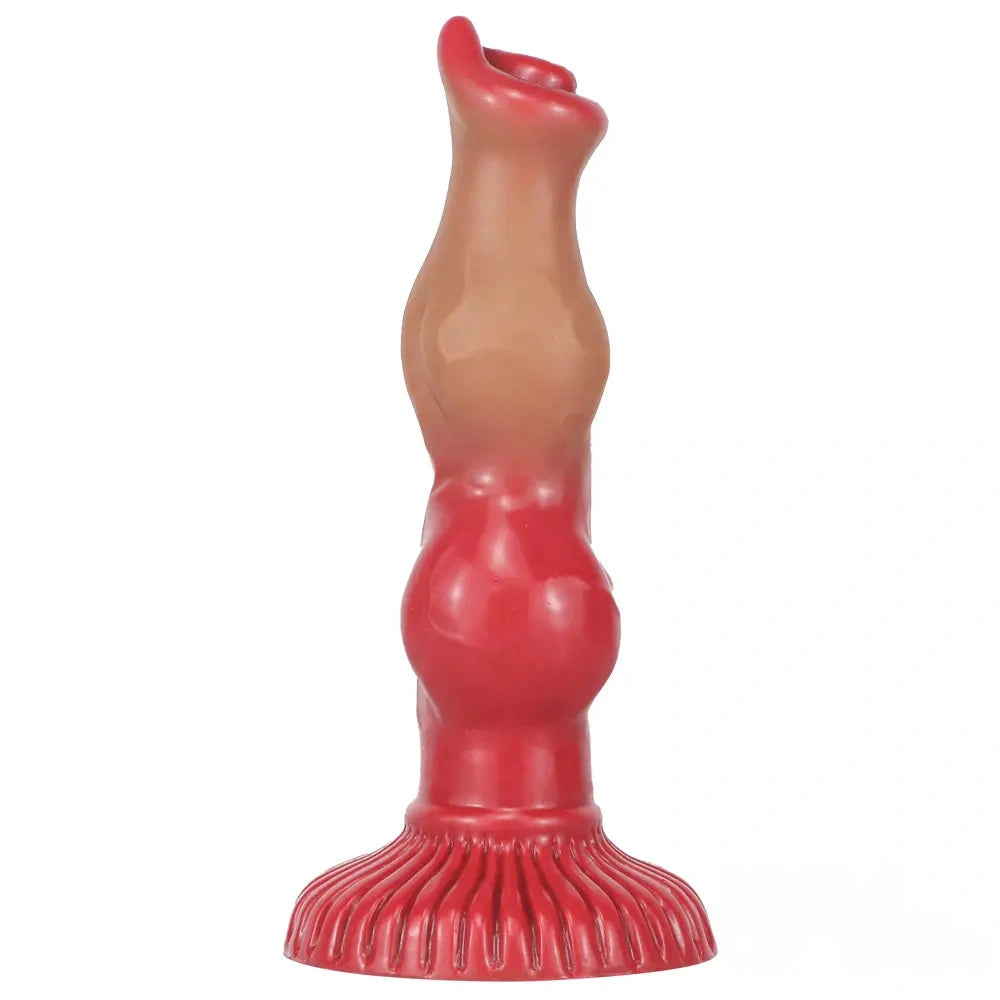 6.69in 7.48in 9.06in SML Silicone Fantasy Animal Dog Soft Cock Dildo