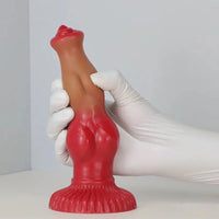 6.69in 7.48in 9.06in SML Silicone Fantasy Animal Dog Soft Cock Dildo
