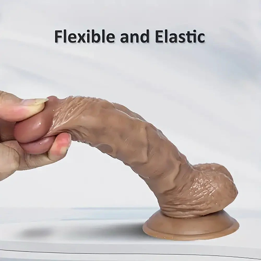 6.69in 7.67in Realistic Lifelike Suction Cup Dildo For Woman Love
