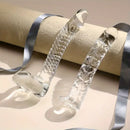 6.69in 7.68in Glass Clear Prostate Lifelike Dildo For Men Women