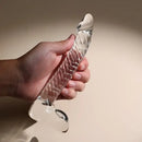 6.69in 7.68in Glass Clear Prostate Lifelike Dildo For Men Women