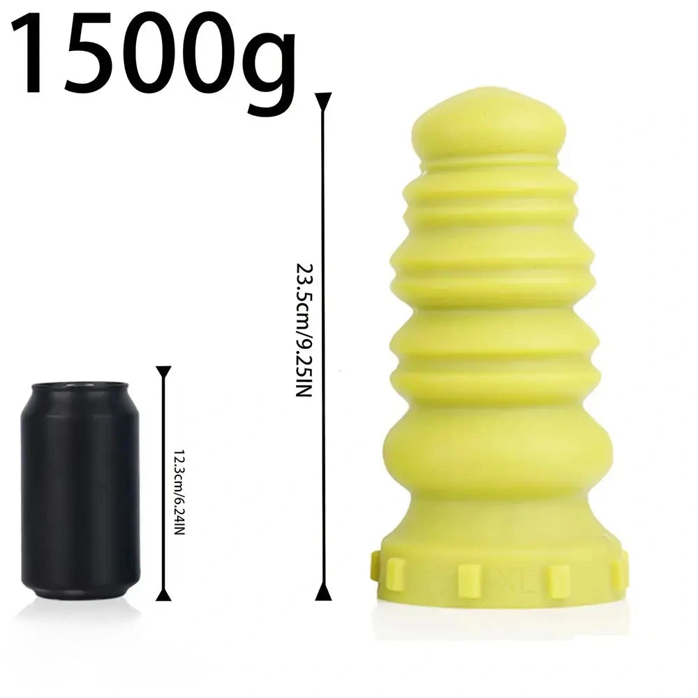 6.69in 7.87in 8.46in 9.25in 10.24in Soft Silicone Real Big Macaron Thick Dildo