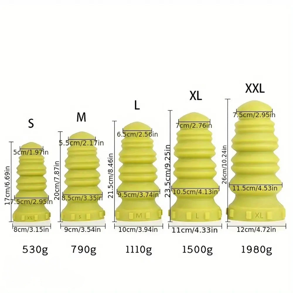6.69in 7.87in 8.46in 9.25in 10.24in Soft Silicone Real Big Macaron Thick Dildo