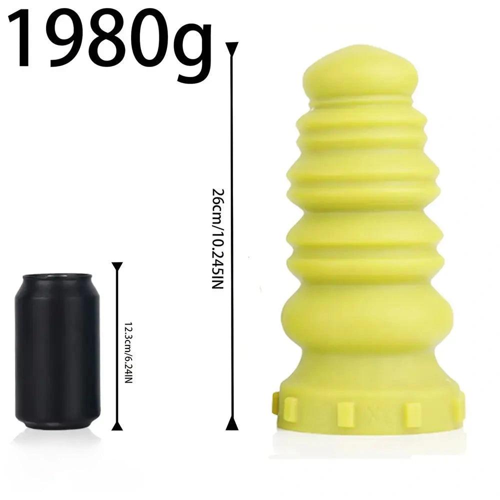 6.69in 7.87in 8.46in 9.25in 10.24in Soft Silicone Real Big Macaron Thick Dildo