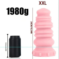6.69in 7.87in 8.46in 9.25in 10.24in Soft Silicone Real Big Macaron Thick Dildo