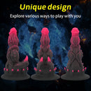 6.69in 7.87in 9.05in Fantasy Big Monster Spiked Silicone Soft Dildo