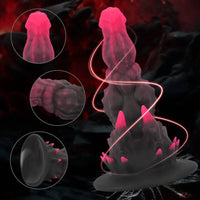 6.69in 7.87in 9.05in Fantasy Big Monster Spiked Silicone Soft Dildo