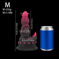 6.69in 7.87in 9.05in Fantasy Big Monster Spiked Silicone Soft Dildo