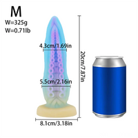 6.69in 7.87in 9.05in Fantasy Octopus Tentacle Silicone Soft Dildo