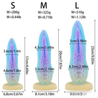 6.69in 7.87in 9.05in Fantasy Octopus Tentacle Silicone Soft Dildo