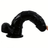 6.69in 8.07in Big Black Dildo For G-Spot Intense Stimulation Masturbator