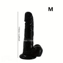 6.69in 8.07in Big Black Dildo For G-Spot Intense Stimulation Masturbator