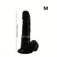 6.69in 8.07in Big Black Dildo For G-Spot Intense Stimulation Masturbator