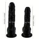 6.69in 8.07in Big Black Dildo For G-Spot Intense Stimulation Masturbator