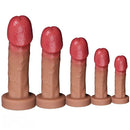 6.69in 8.26in 9.25in 10.62in 12.79in Mushroom Head Silicone Soft Dildo