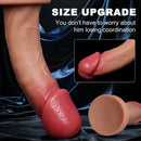 6.69in 8.26in 9.25in 10.62in 12.79in Mushroom Head Silicone Soft Dildo