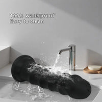 6.69in 8.46in 9.84in Black Mushroom Head Silicone Soft Dildo For Love