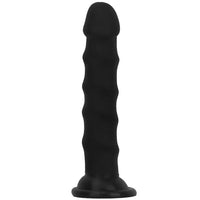6.69in 8.46in 9.84in Black Mushroom Head Silicone Soft Dildo For Love