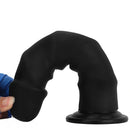 6.69in 8.46in 9.84in Black Mushroom Head Silicone Soft Dildo For Love