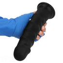 6.69in 8.46in 9.84in Black Mushroom Head Silicone Soft Dildo For Love