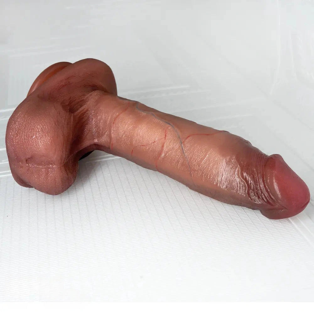 6.69in 8.46in Lifelike Strap on Silicone Soft Dildo Real Natural Touch Cock Dildo