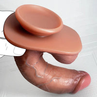 6.69in 8.46in Lifelike Strap on Silicone Soft Dildo Real Natural Touch Cock Dildo