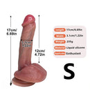 6.69in 8.46in Lifelike Strap on Silicone Soft Dildo Real Natural Touch Cock Dildo