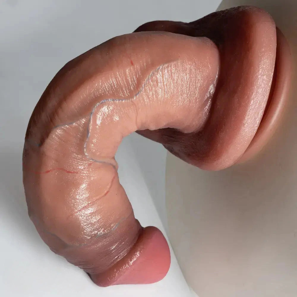 6.69in 8.46in Lifelike Strap on Silicone Soft Dildo Real Natural Touch Cock Dildo