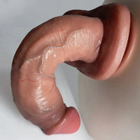 6.69in 8.46in Lifelike Strap on Silicone Soft Dildo Real Natural Touch Cock Dildo