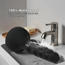 6.69in 8.66in 10.23in Black Silicone Soft Large Anal Plug/Bead Dildo
