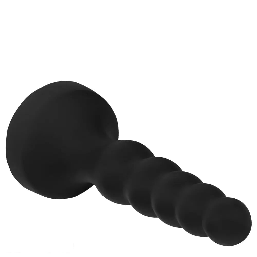 6.69in 8.66in 10.23in Black Silicone Soft Large Anal Plug/Bead Dildo