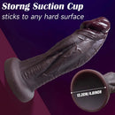 6.69in 8.66in 10.24in 11.42in 12.99in Thick Glans Real Veins Silicone Big Dildo
