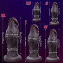 6.69in 8.66in 10.24in 11.42in 12.99in Thick Glans Real Veins Silicone Big Dildo