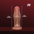 6.69in 8.66in 10.24in 11.42in 12.99in Thick Glans Real Veins Silicone Big Dildo