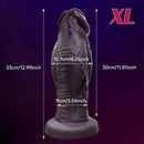 6.69in 8.66in 10.24in 11.42in 12.99in Thick Glans Real Veins Silicone Big Dildo