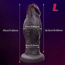 6.69in 8.66in 10.24in 11.42in 12.99in Thick Glans Real Veins Silicone Big Dildo
