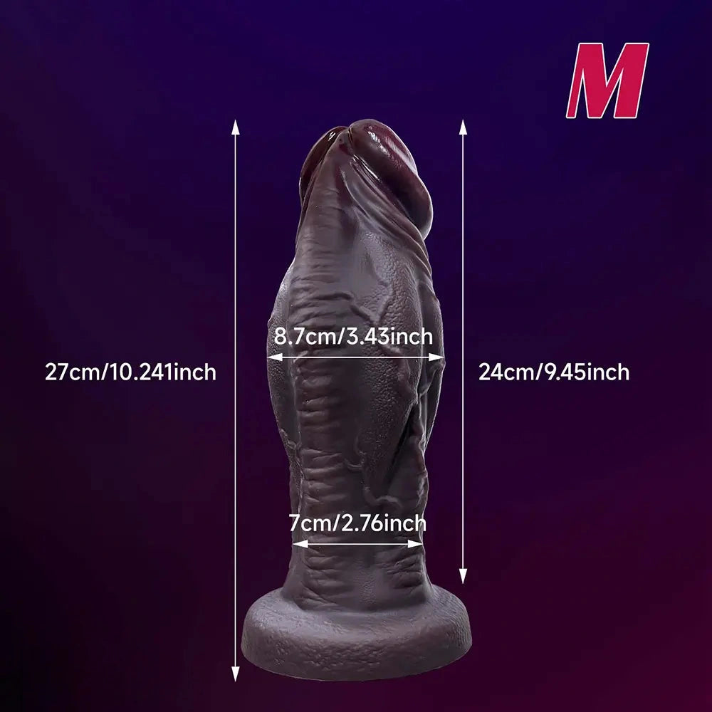 6.69in 8.66in 10.24in 11.42in 12.99in Thick Glans Real Veins Silicone Big Dildo