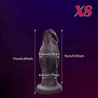 6.69in 8.66in 10.24in 11.42in 12.99in Thick Glans Real Veins Silicone Big Dildo