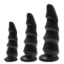 6.69in 8.66in 10.24in Exotic Wavy Anal Big PVC Dildo Butt Plug