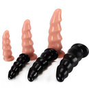 6.69in 8.66in 10.24in Exotic Wavy Anal Big PVC Dildo Butt Plug