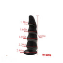 6.69in 8.66in 10.24in Exotic Wavy Anal Big PVC Dildo Butt Plug